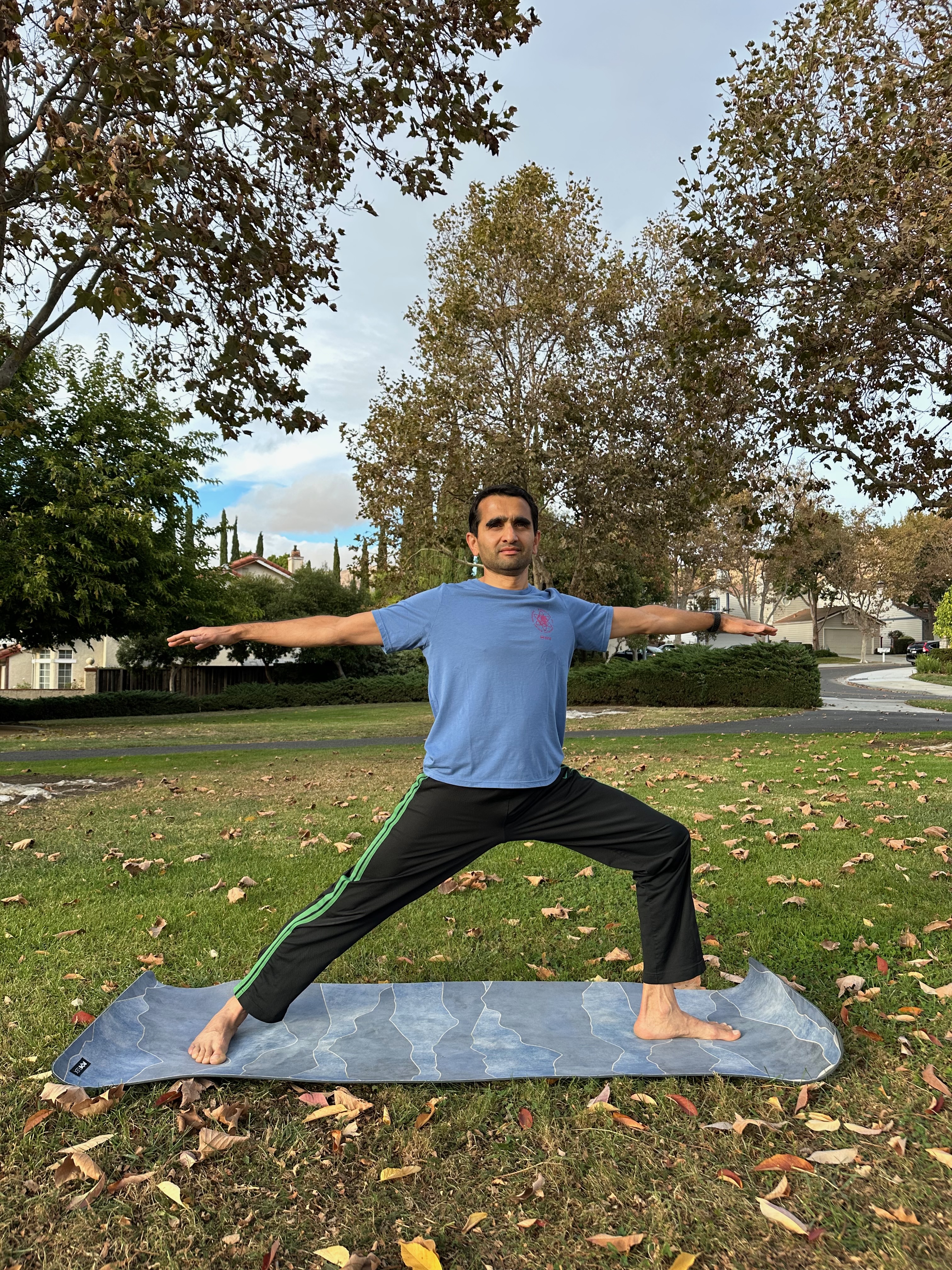 Prasad Saranjame in meditative Yoga poses.